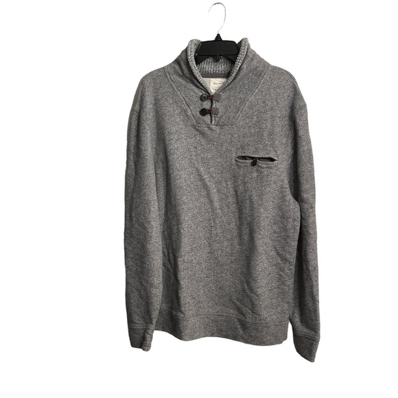 Billy Reid Shawl Collar Pullover Sweater Grey Size XXL - Picture 2 of 10